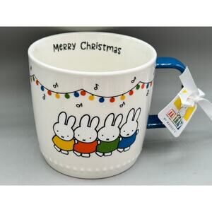 Miffy x Magenta "Merry Christmas" Dick Bruna Mug Blue Handle NEW